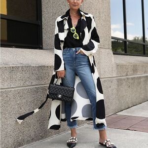 Zara Polka Dot Trench Coat